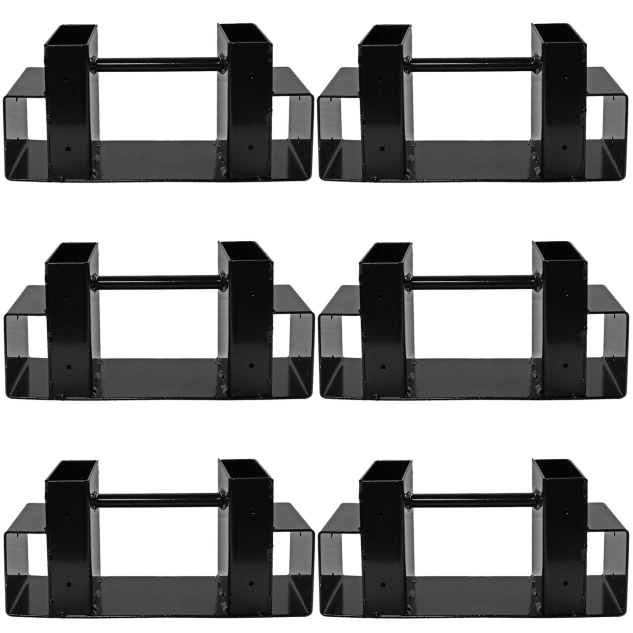 Sunnydaze Powder-Coated Steel Adjustable Log Storage Brackets - Set Of 3